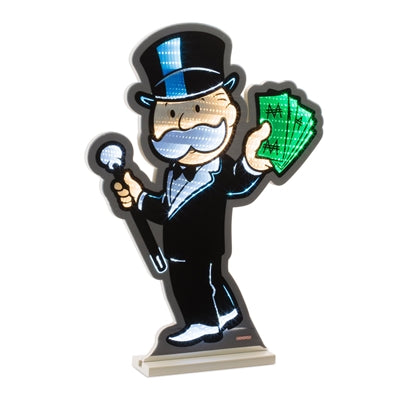 Hasbro Monopoly Man Ekkolight 23.5”H Acrylic UL Plug