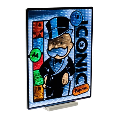 Hasbro Iconic Monopoly Man Ekkolight 22”H Acrylic UL Plug