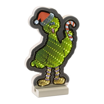 Sesame Street Bird Bird w/Santa Hat Ekkolight 8.75”H Acrylic 3 AA Batteries Not Included/USB Cord In