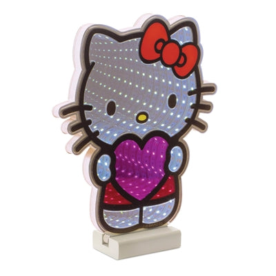 Hello Kitty Heart Ekkolight 9.5”H Acrylic 3 AA Batteries Not Included/USB Cord Included