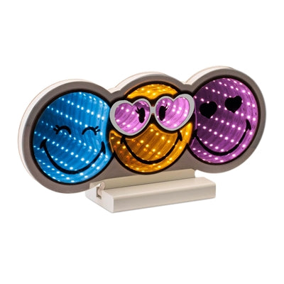 Smiley Trio Smiley Ekkolight 11.5"L x 6"H Acrylic UL Plug