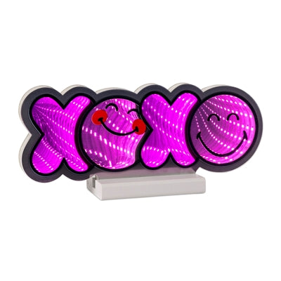 Smiley XOXO Ekkolight 11.75"L x 5.25"H Acrylic UL Plug