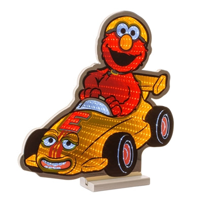 Sesame Street Elmo w/Car Ekkolight 15.5”H Acrylic UL Plug