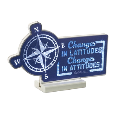 Margaritaville Compass Changes 11.5"L x 7.25"H Acrylic UL Plug