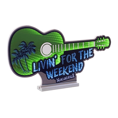 Margaritaville Livin for the Weekend Guitar 27.5"L x 15"H Acrylic UL Plug