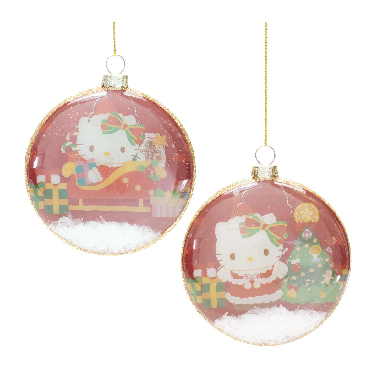 Hello Kitty Ornament (S/2)