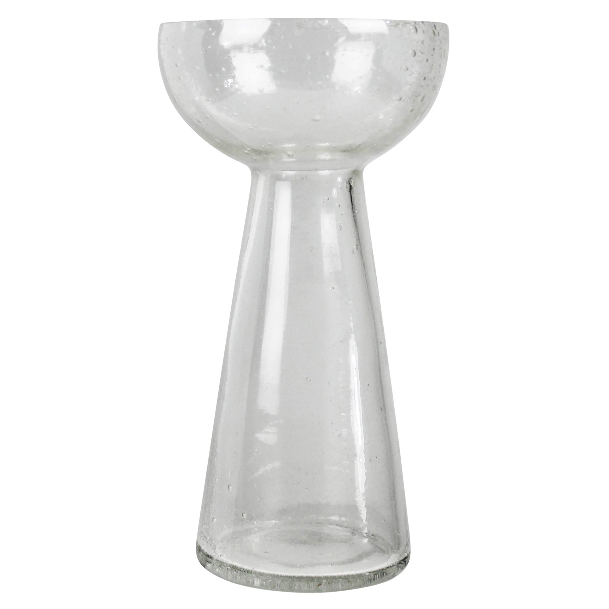 Bulb Vase, Seeded Glass