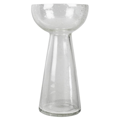 Bulb Vase, Seeded Glass