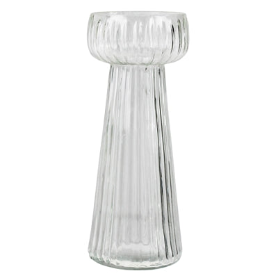 Fluted Ribbed Bulb Vase - Lrg