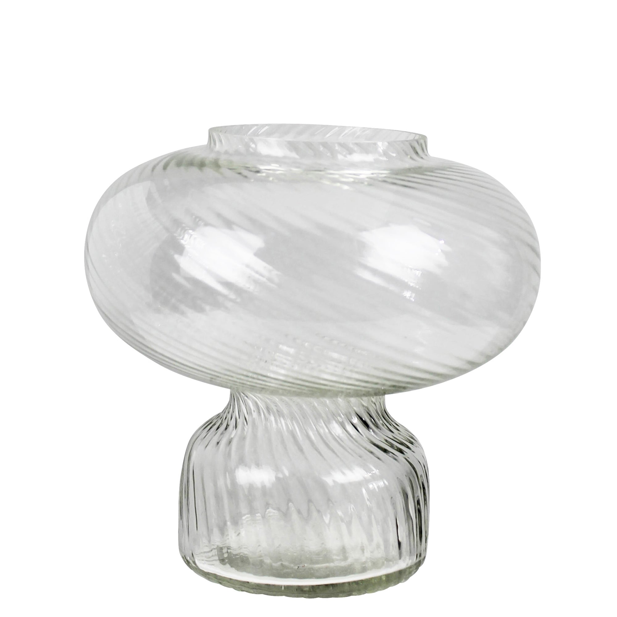 Swirl Vase, Glass - Sm