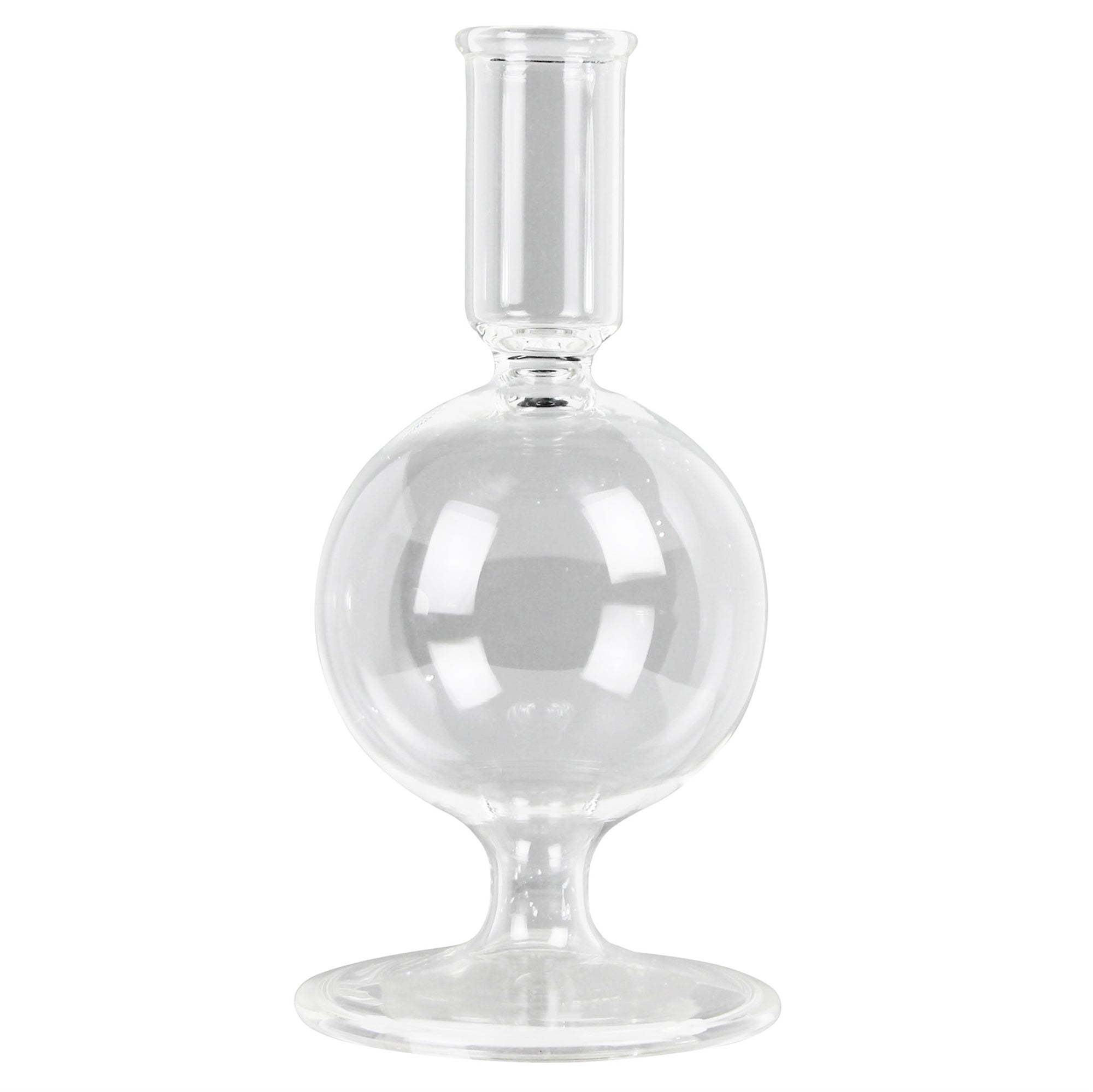 Taper Holder on Sphere, Glass