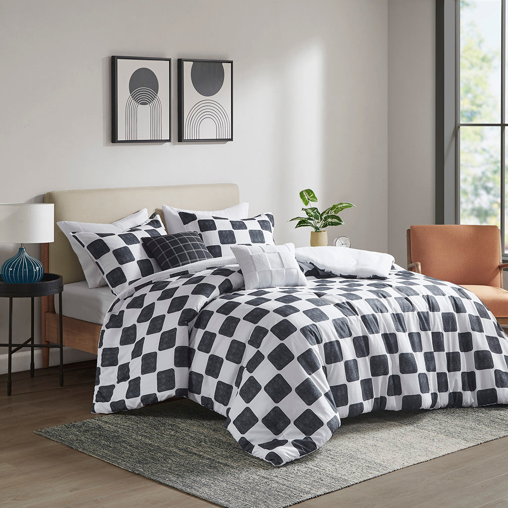 Miley Crushed Velvet Sherpa Reversible Comforter Set