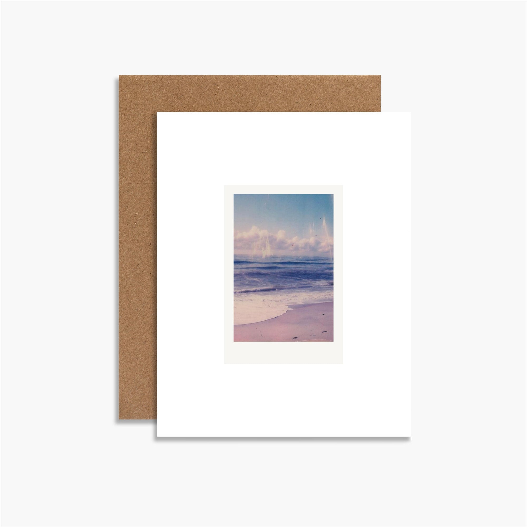 Ocean and Clouds Polaroid Greeting Card