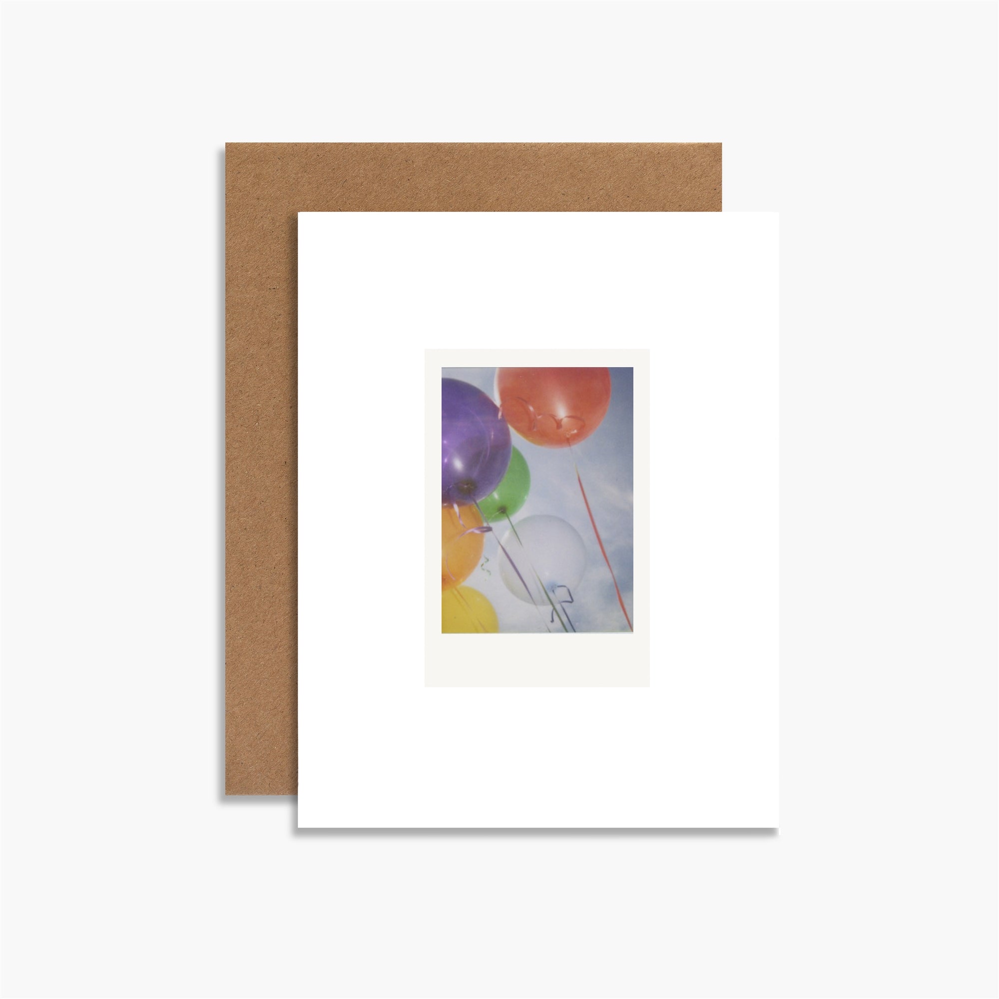 Balloons Polaroid Greeting Card