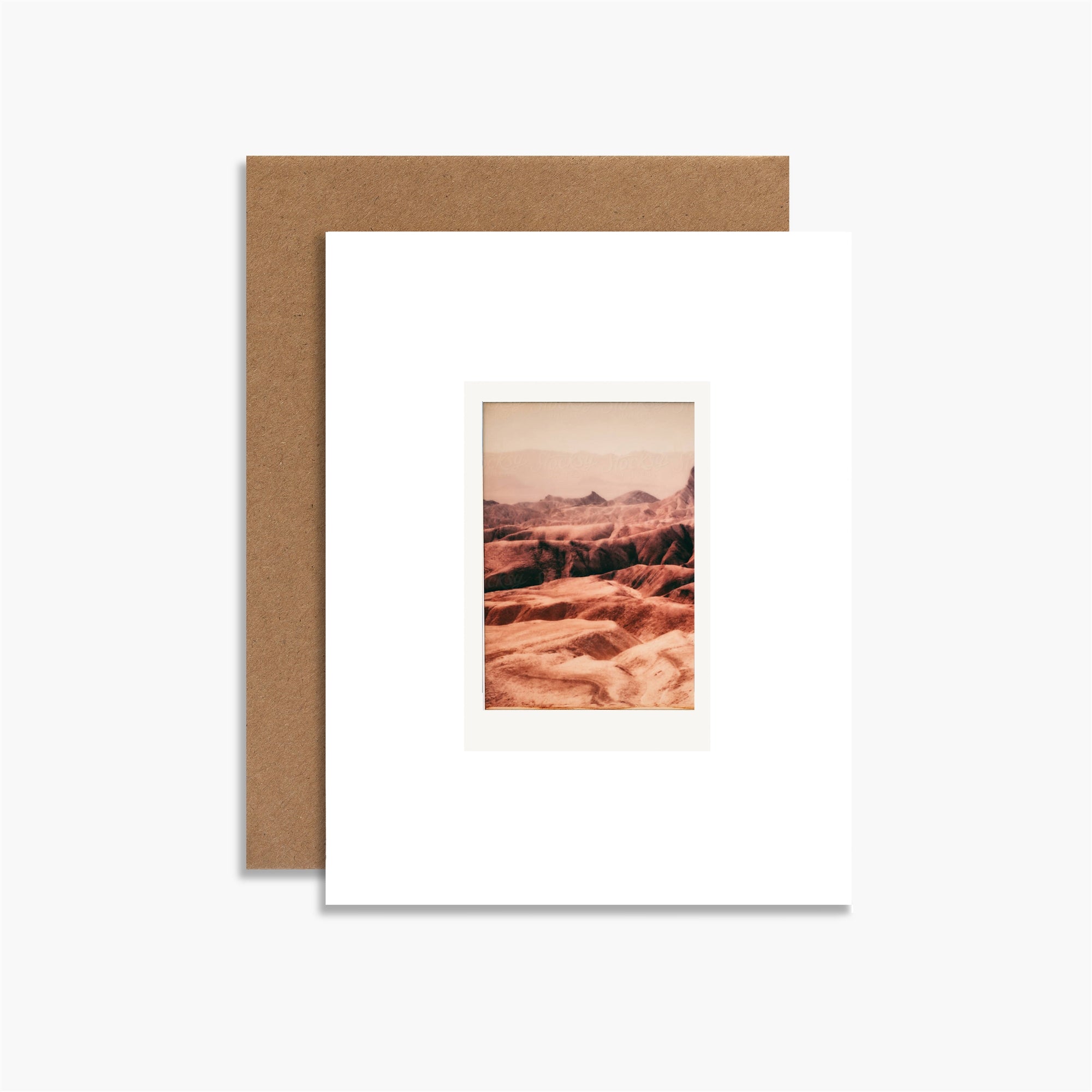 Sand Dunes Polaroid Greeting Card