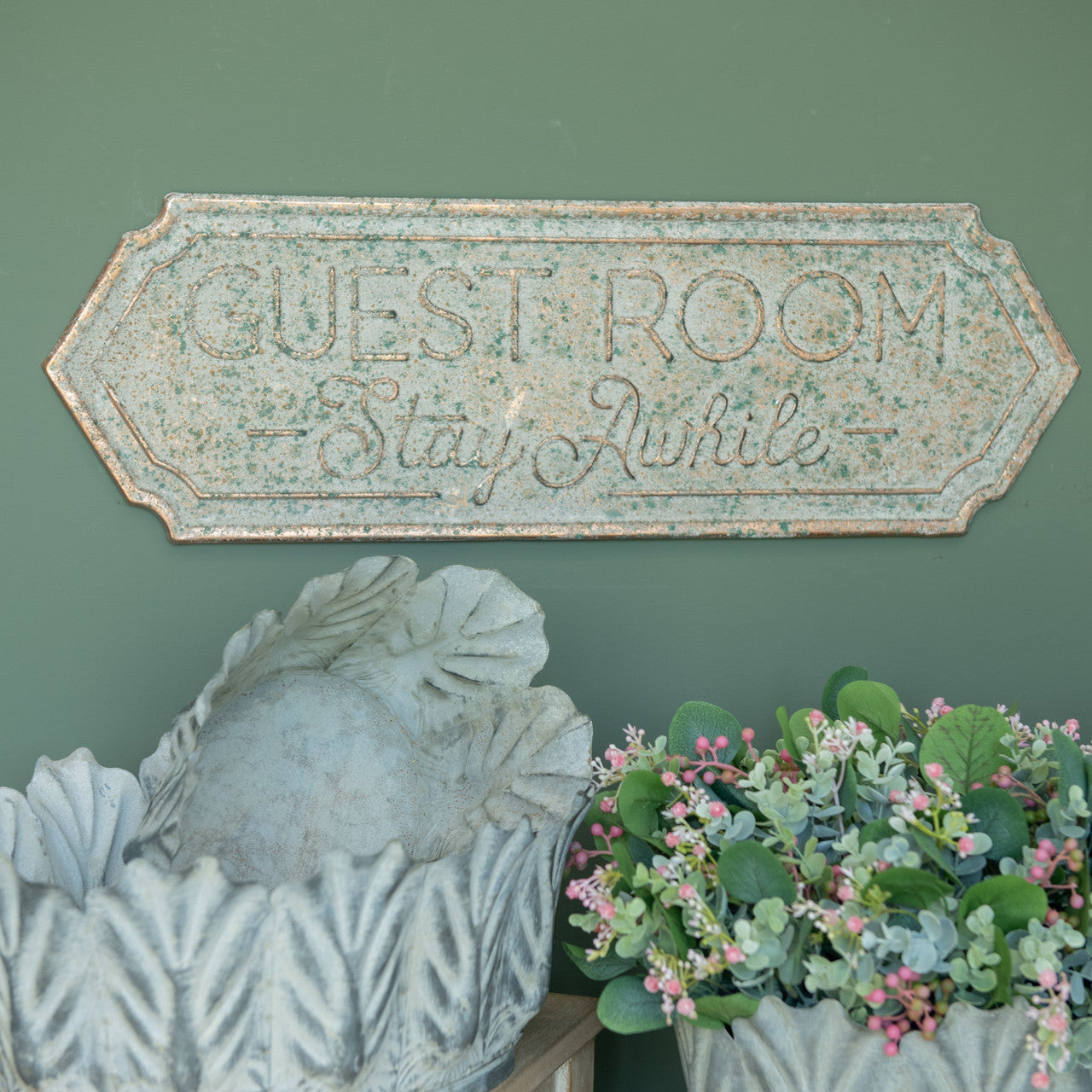 Guest Room Galvanized Wall Art