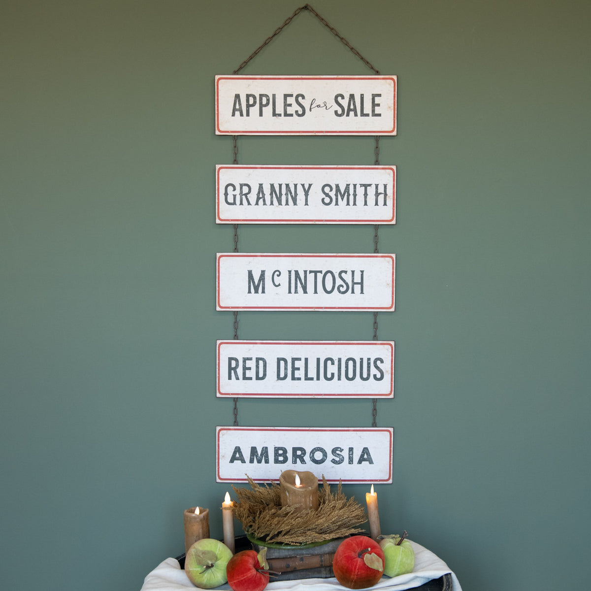 Apples For Sale Menu Sign