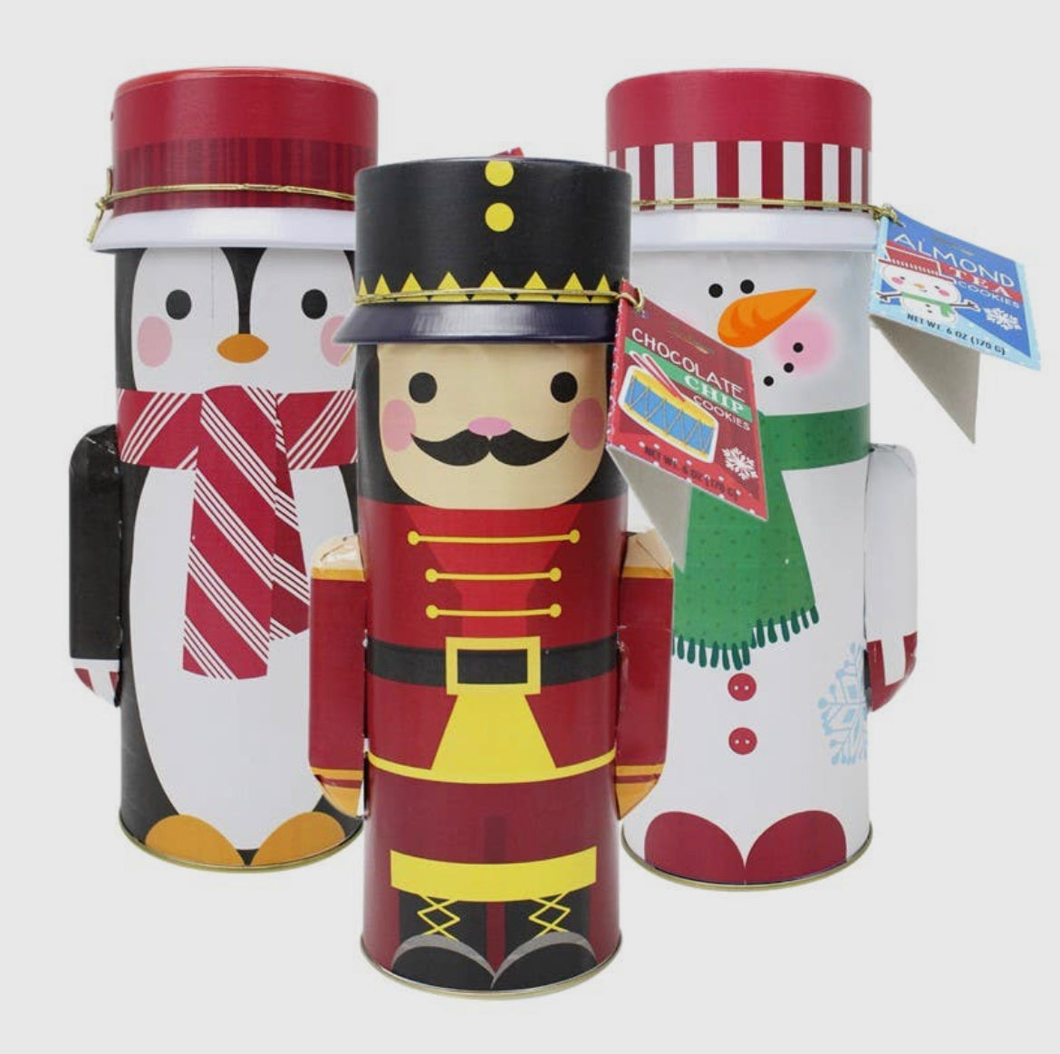 Holiday Character Tins w/ Cookies