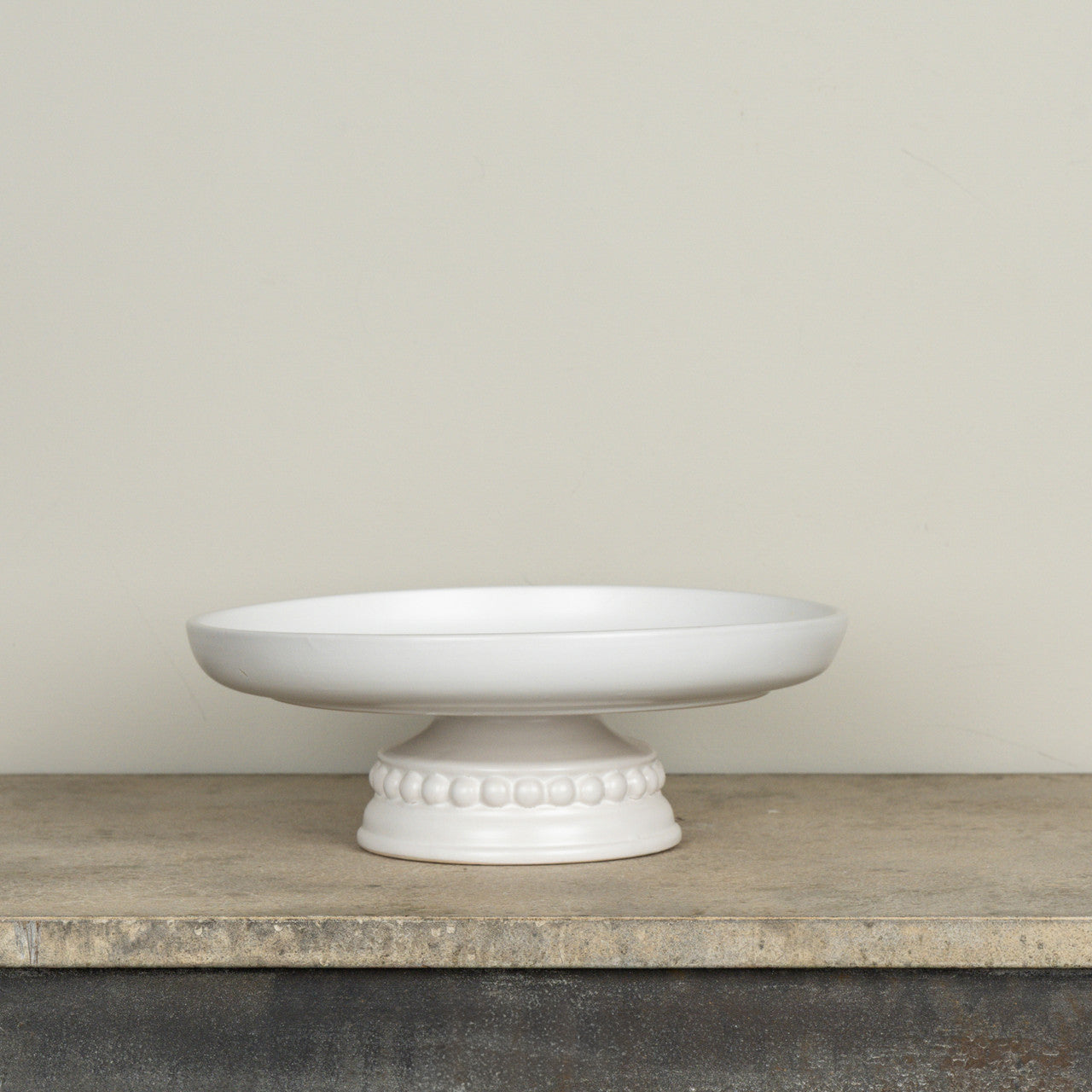 11" White Ceramic Riser