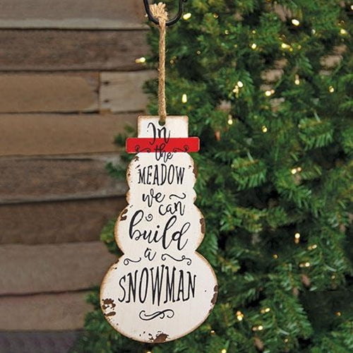 In The Meadow Snowman Hanger
