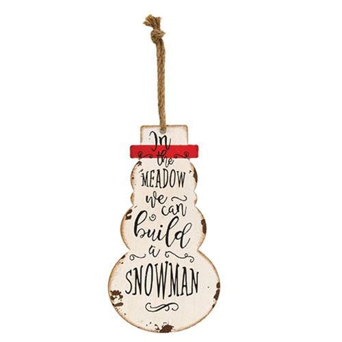 In The Meadow Snowman Hanger