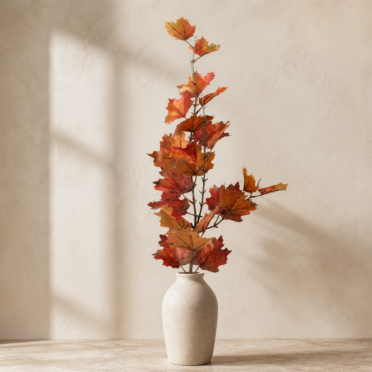 Gold, Orange Maple Leaves Spray
