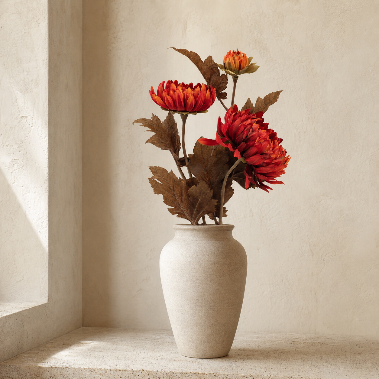 Orange Rust Mum Spray