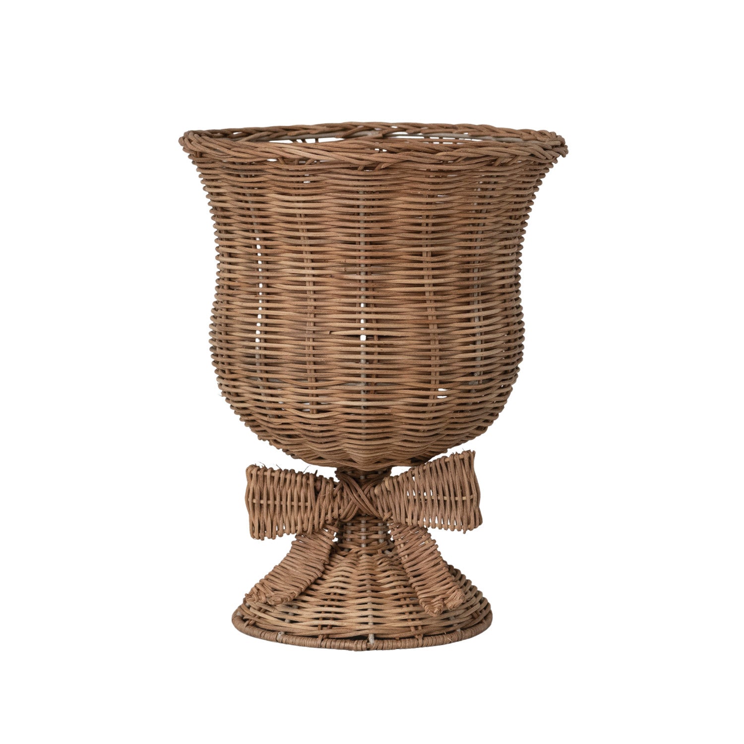 Rattan Urn w/ Bow