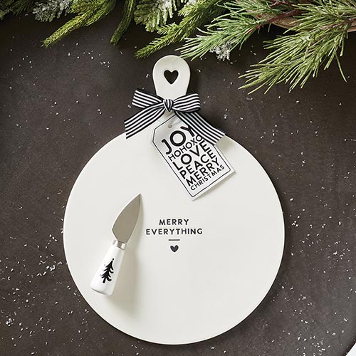 Merry Everything Christmas Cheese Board