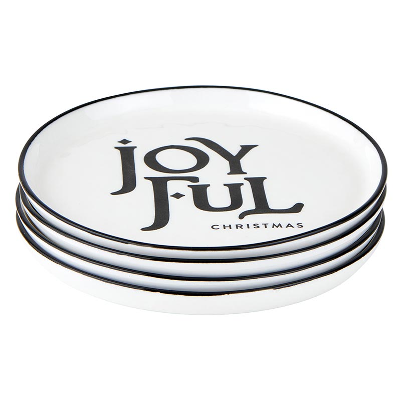 Holiday Appetizer Plates (S/4)