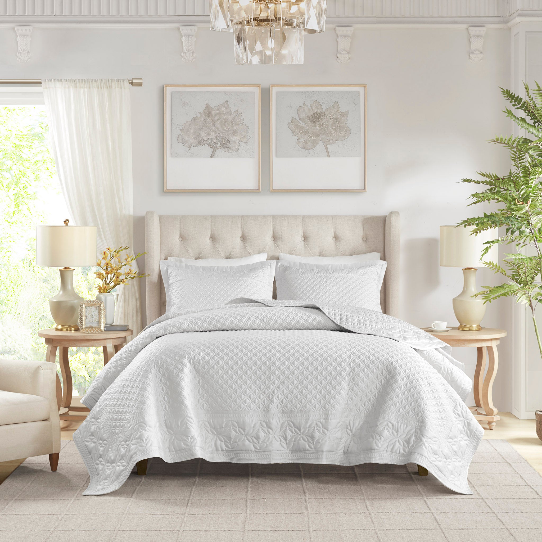 Versailles 3 Piece Coverlet Set