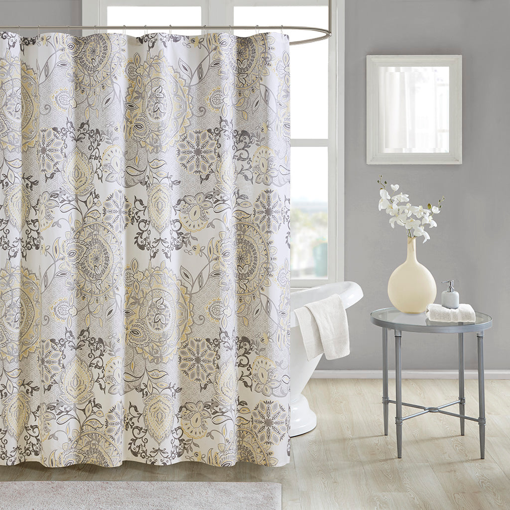 Isla Tufted Semi-Sheer Shower Curtain