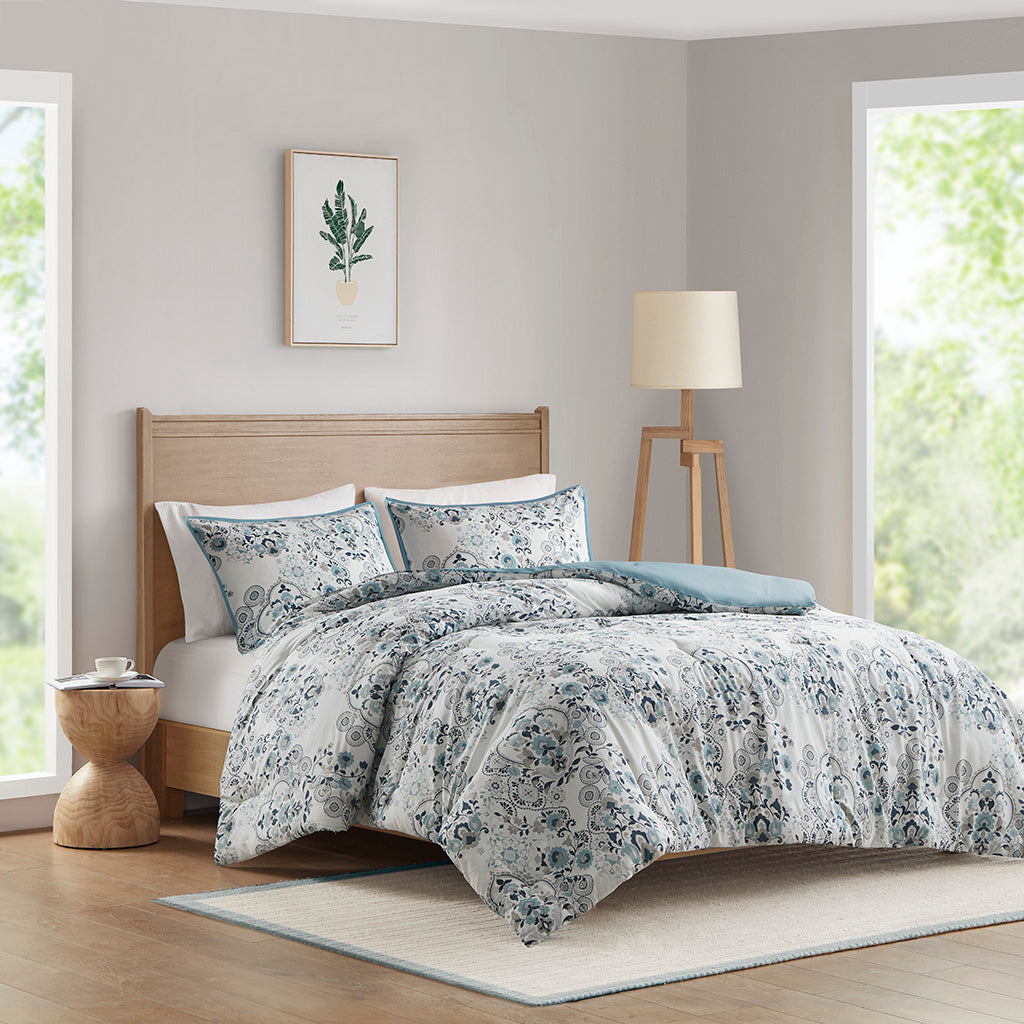 Brielle 8 Piece Embroidered Comforter Set