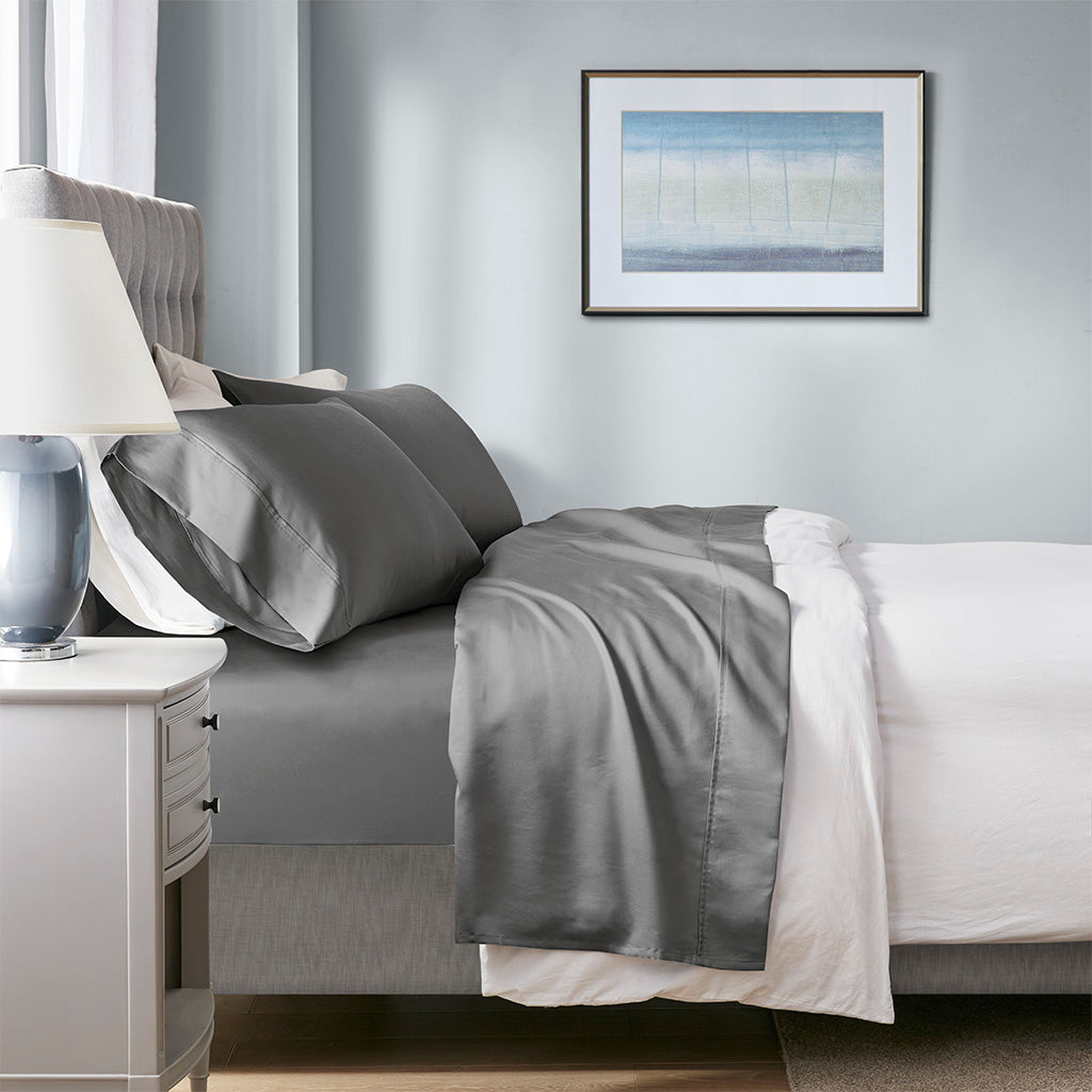 1000 Thread Count HeiQ Smart Temperature Cotton Blend 4 PC Sheet Set