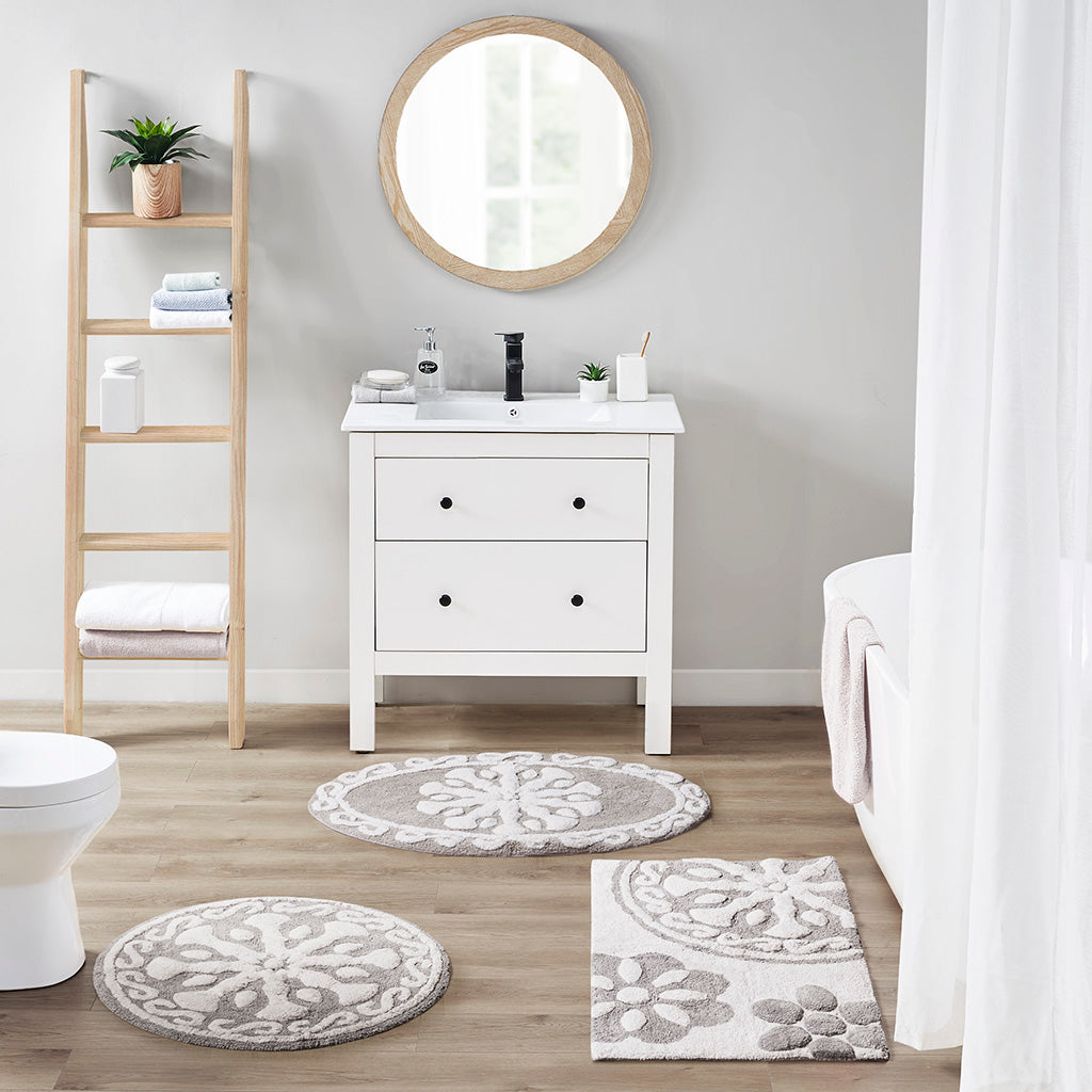 Casablanca Cotton Tufted Bath Rug 20x30