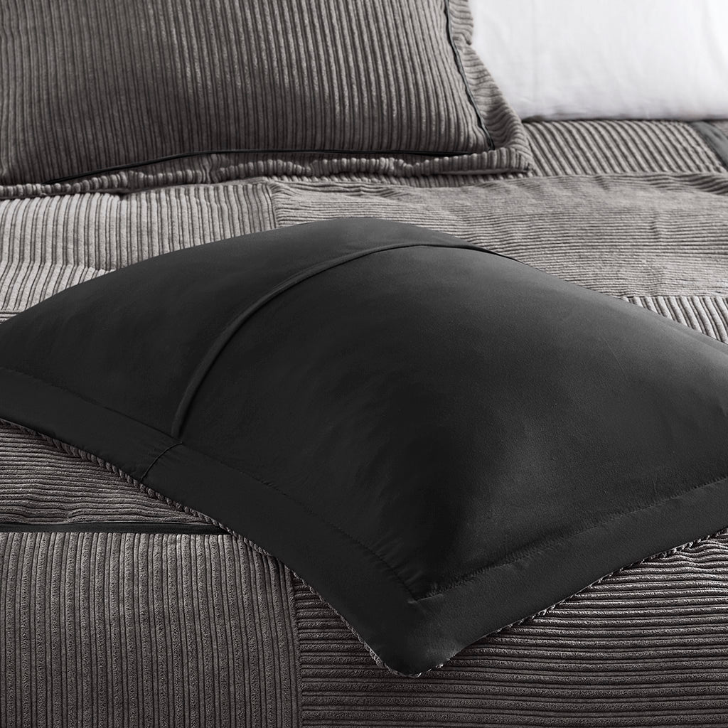 7 Piece Micro Corduroy Comforter Set