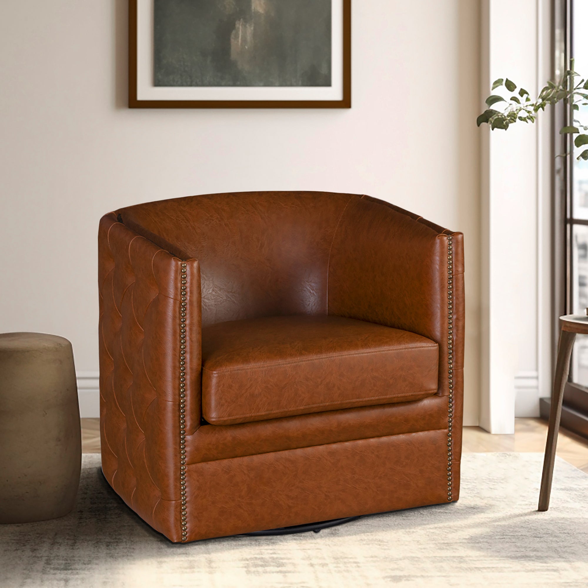 Capstone Upholstered Swivel Chair