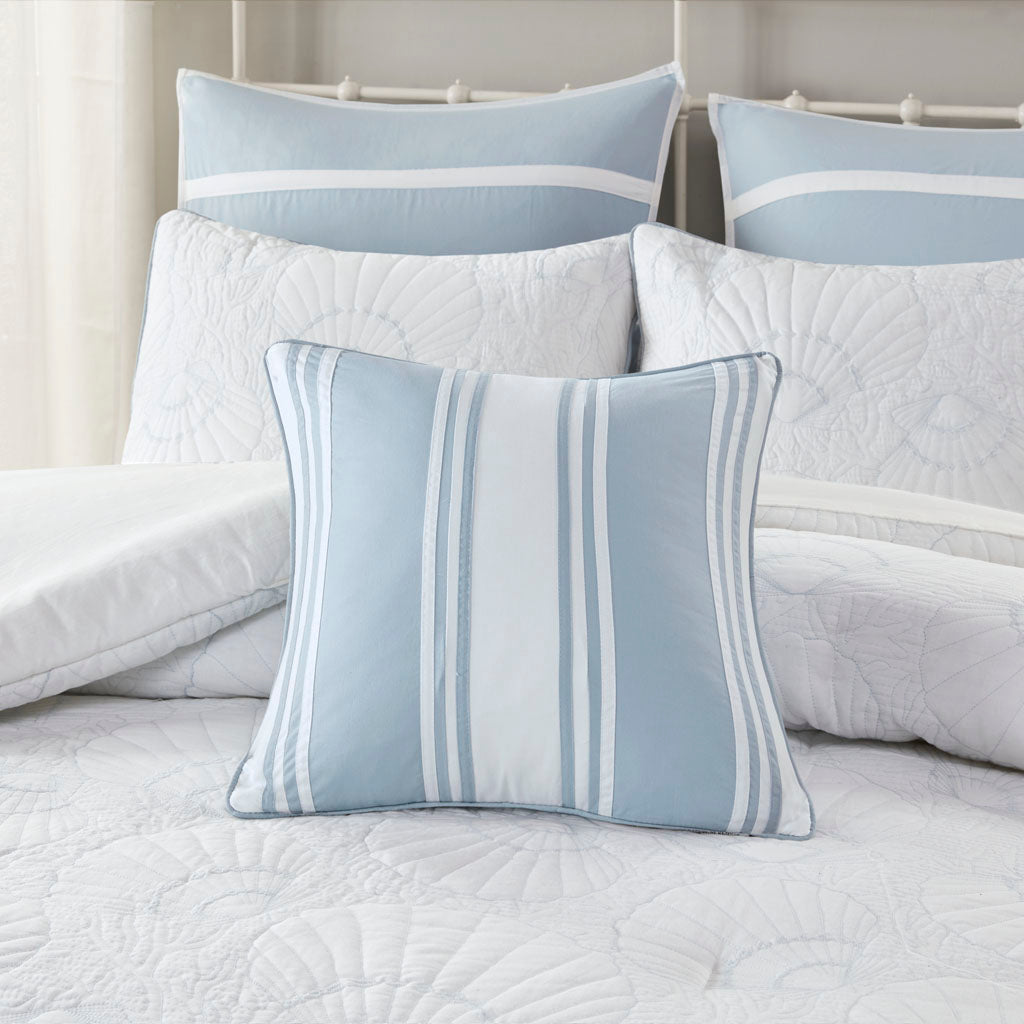 Crystal Beach Quilted Bolster Pillow