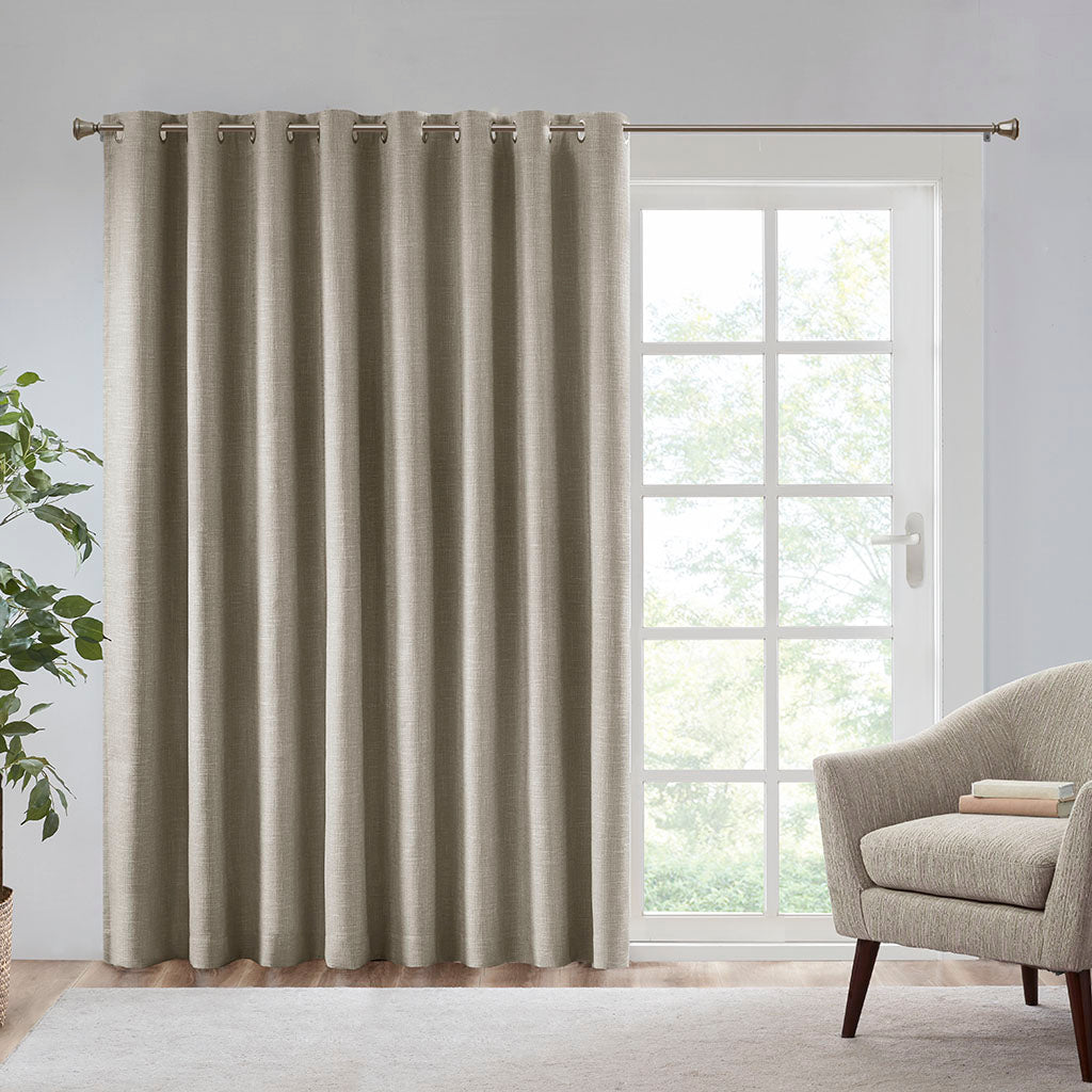 Maya Printed Heathered Blackout Window Patio Panel