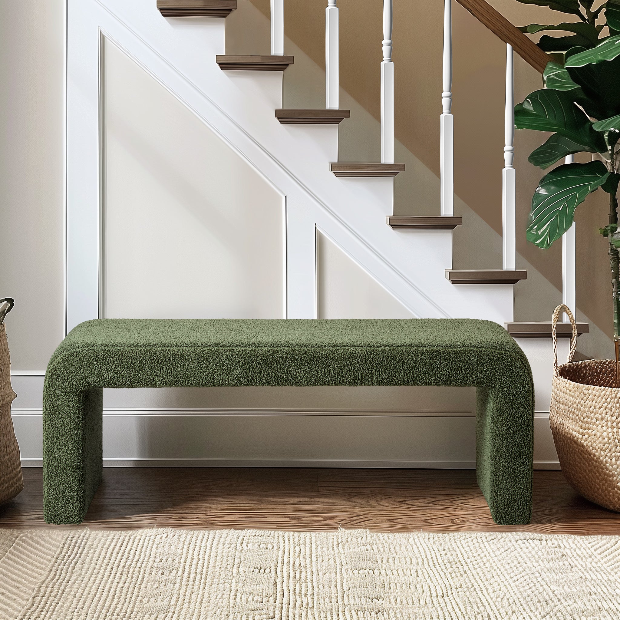 Steve Boucle Waterfall Bench