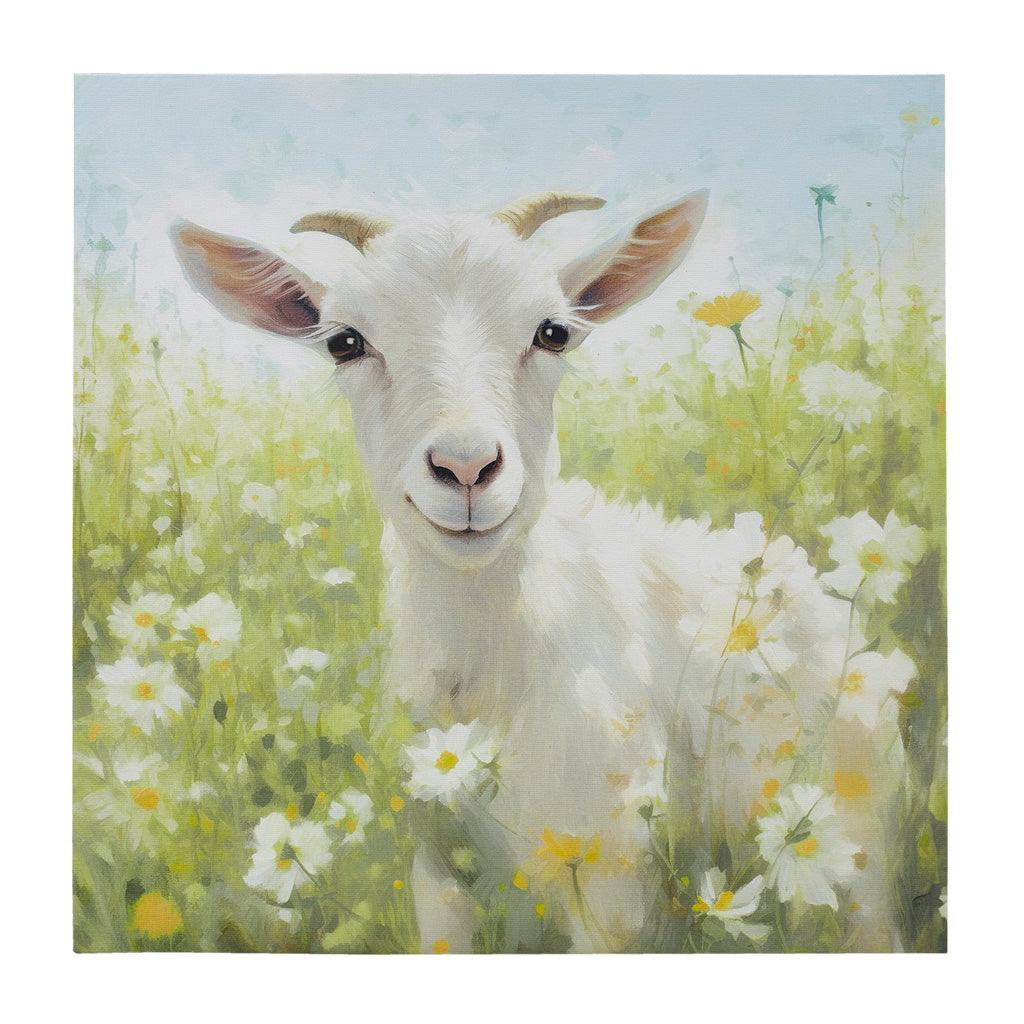 Sunshine Animals Lamb Canvas Wall Art