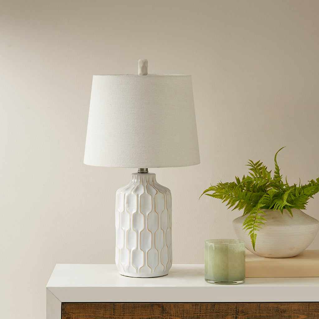 Contour Gold Hourglass Metal Table Lamp