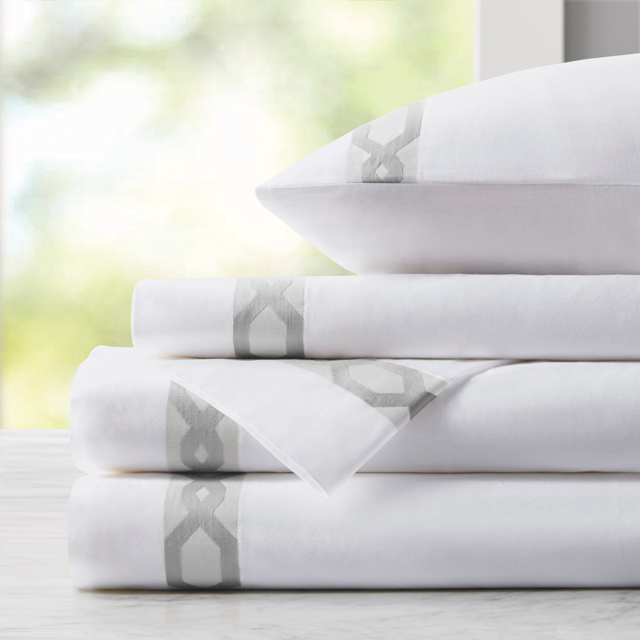 Signature Hem 300TC Cotton Sheet Set