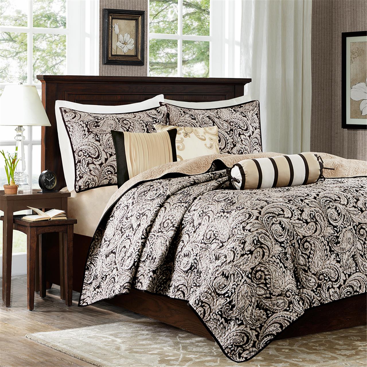 Aubrey 6 Piece Reversible Printed Microfiber Daybed Cover Set