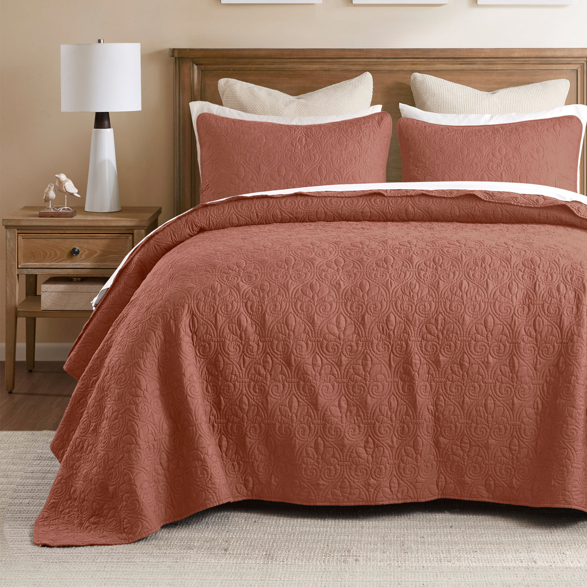 3 Piece Reversible Bedspread Set