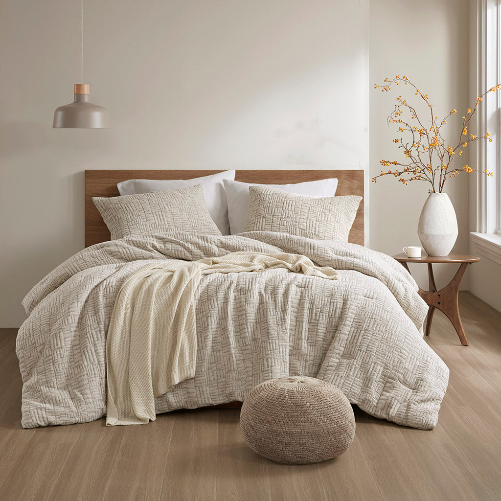 Oversized Cotton Matelasse Comforter Set