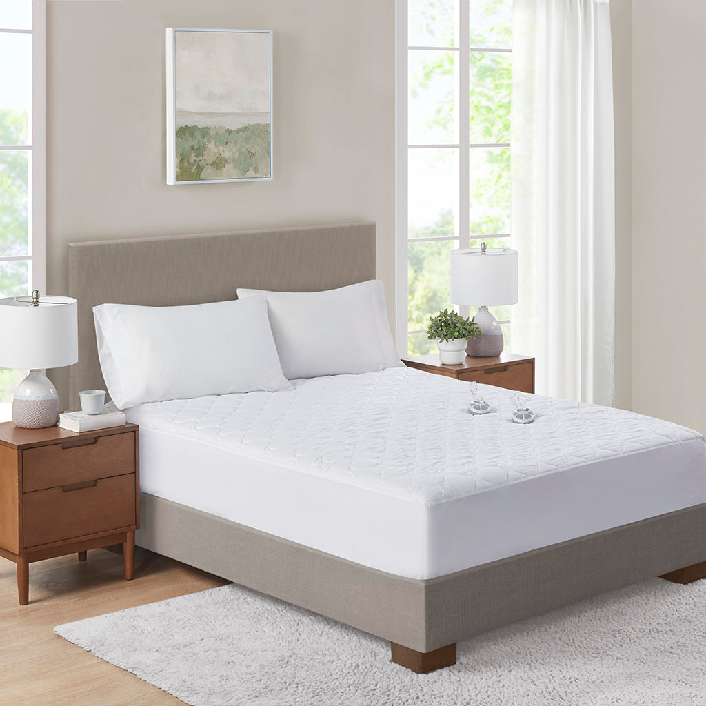Microfiber Heated Heated Mattress Pad