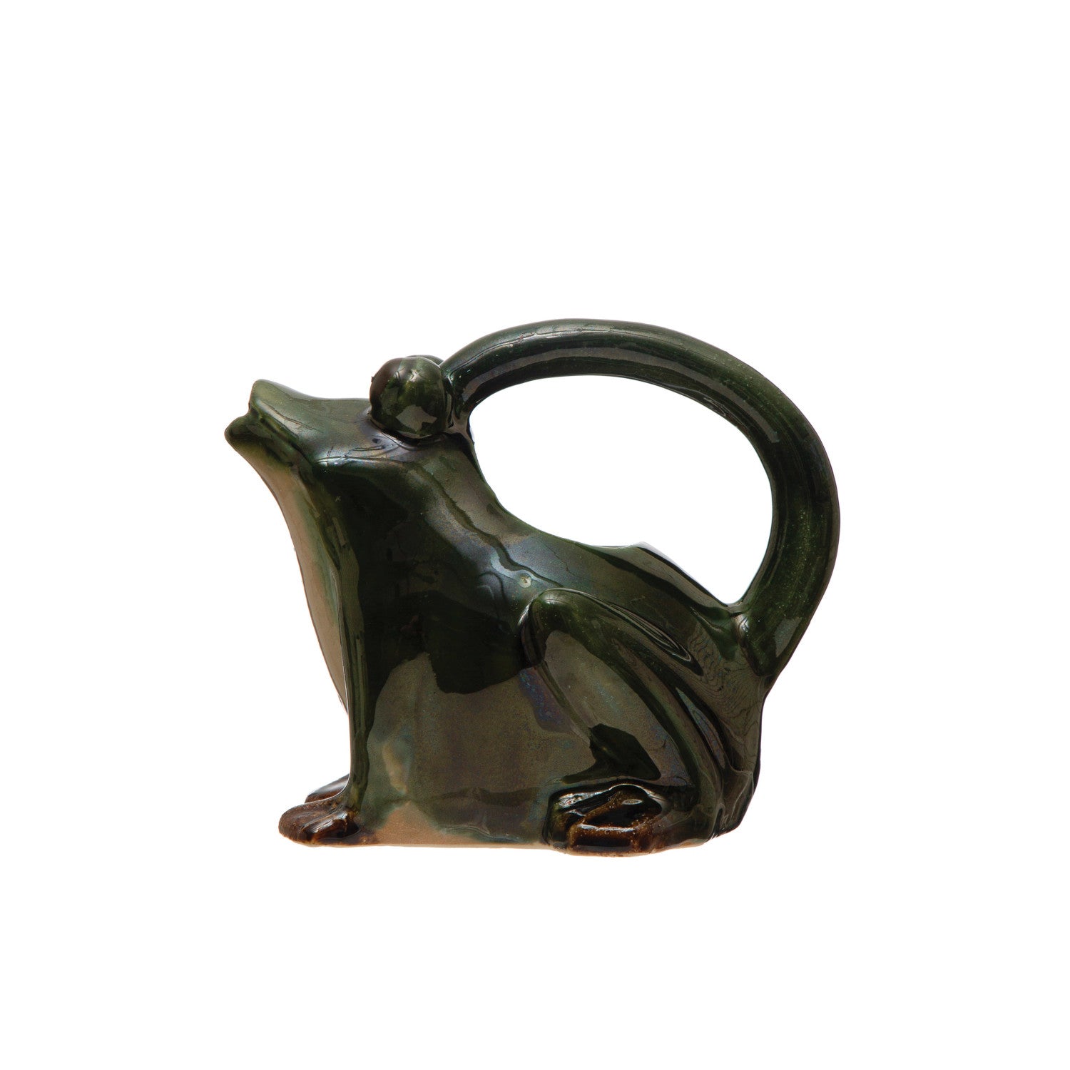 Frog Stoneware Watering Pitcher