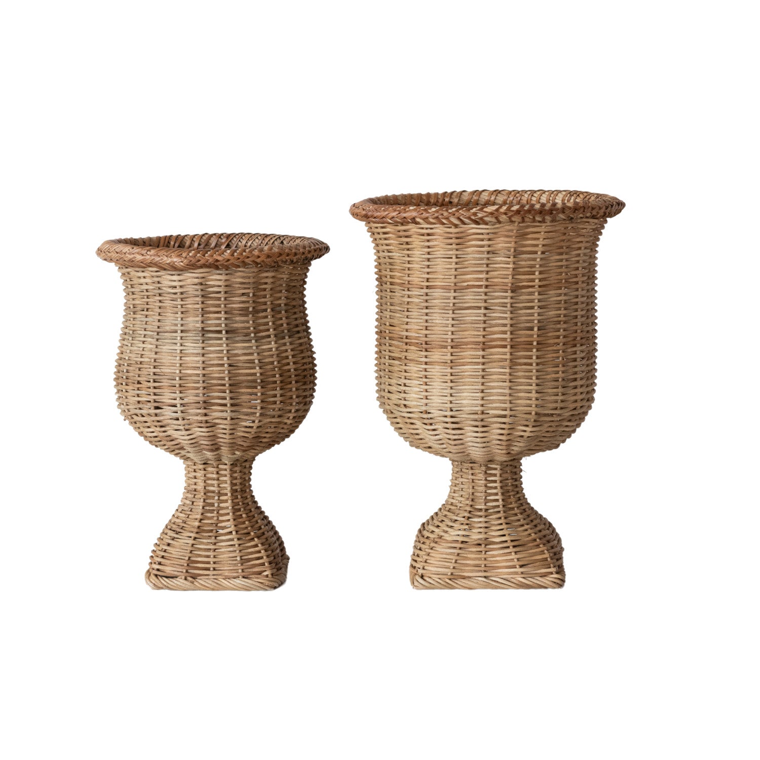 Rattan Urns (S/2)