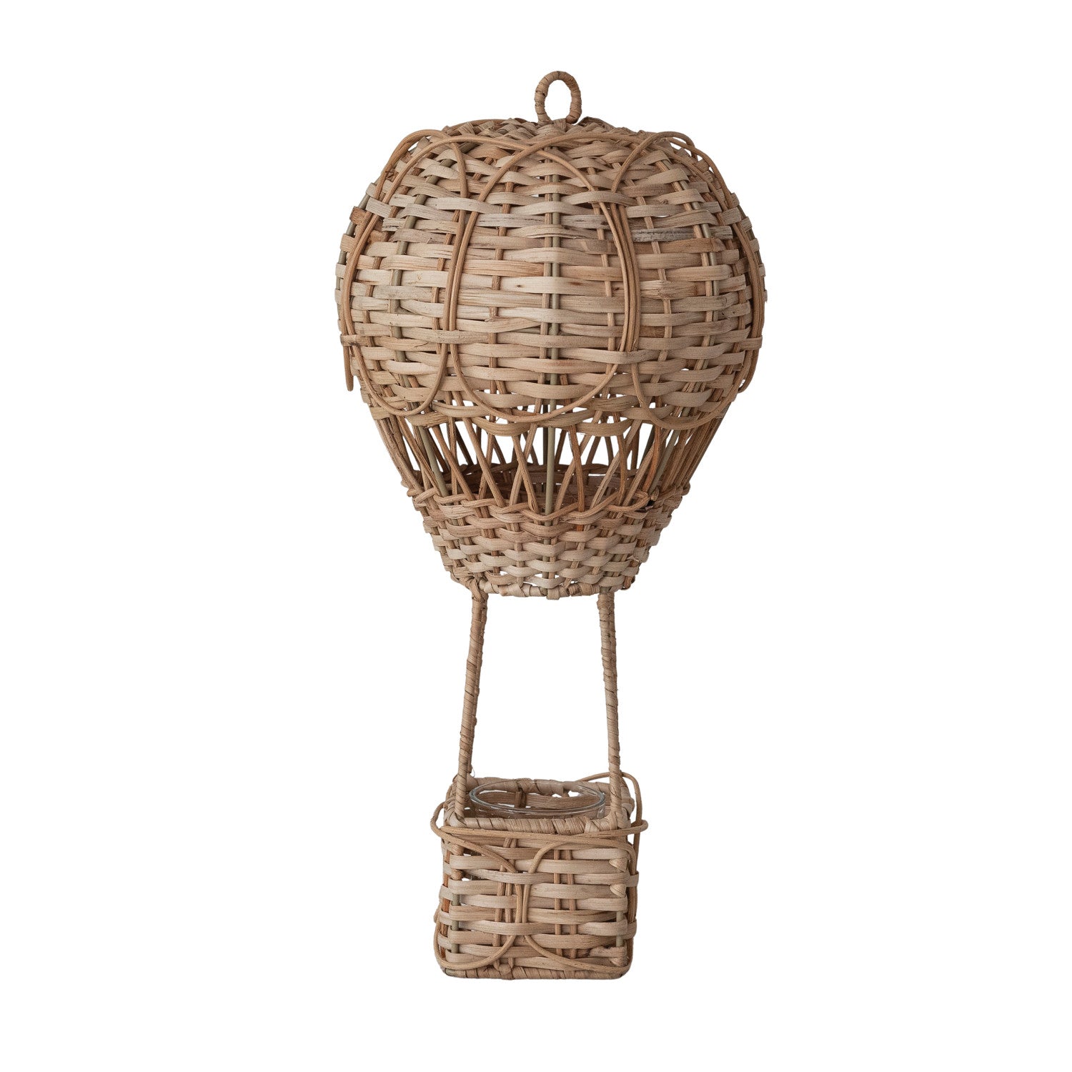 Rattan Hot Air Balloon Tealight Holder